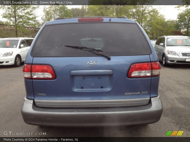 Denim Blue Mica / Gray 2001 Toyota Sienna XLE