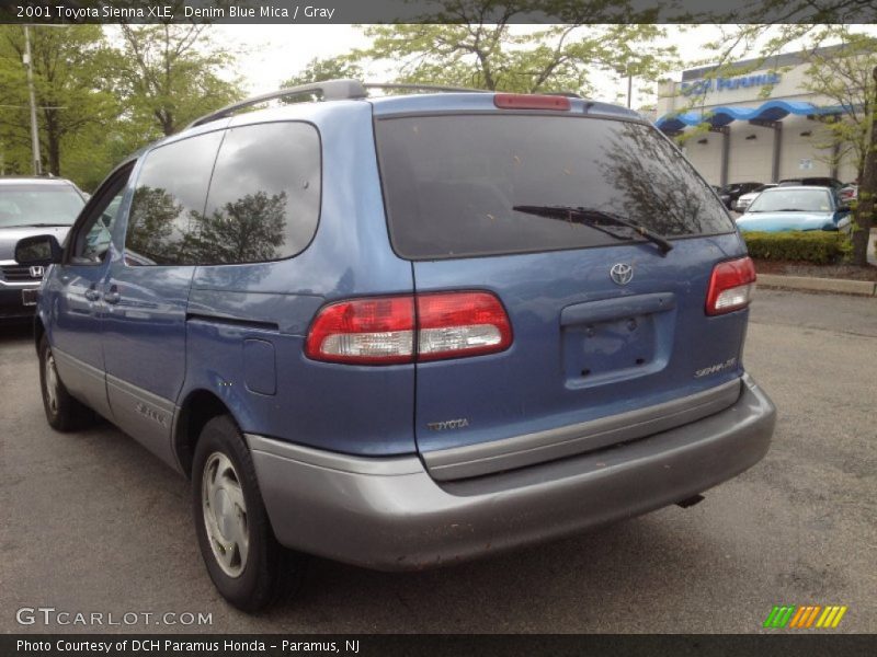 Denim Blue Mica / Gray 2001 Toyota Sienna XLE