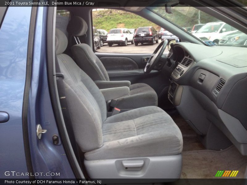 Denim Blue Mica / Gray 2001 Toyota Sienna XLE
