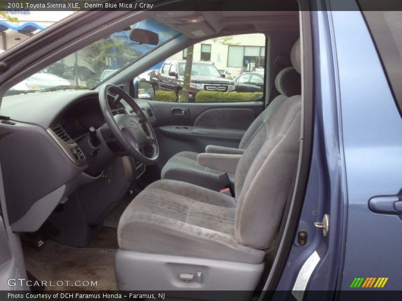 Denim Blue Mica / Gray 2001 Toyota Sienna XLE