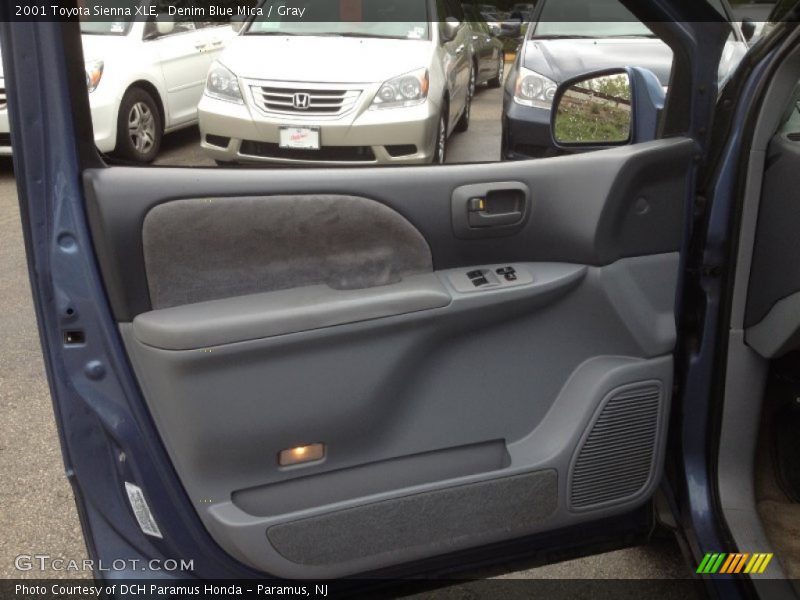 Denim Blue Mica / Gray 2001 Toyota Sienna XLE