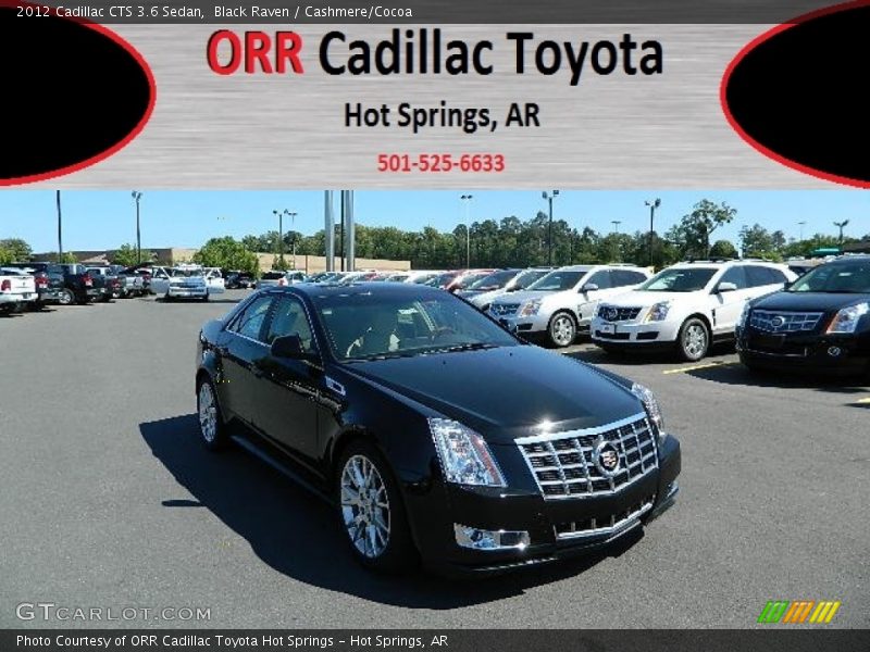 Black Raven / Cashmere/Cocoa 2012 Cadillac CTS 3.6 Sedan