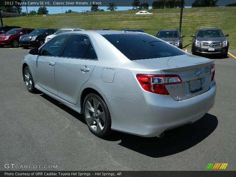 Classic Silver Metallic / Black 2012 Toyota Camry SE V6