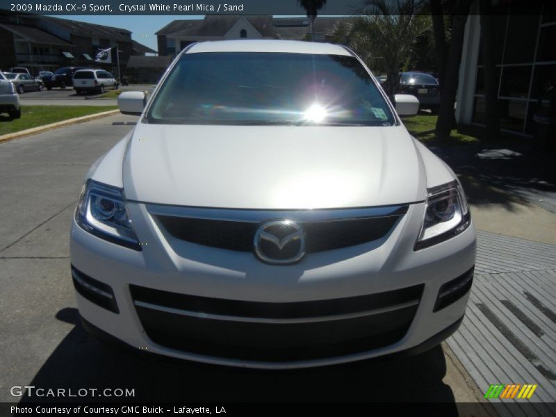 Crystal White Pearl Mica / Sand 2009 Mazda CX-9 Sport