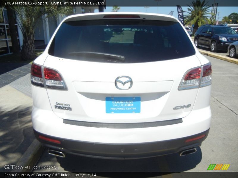 Crystal White Pearl Mica / Sand 2009 Mazda CX-9 Sport