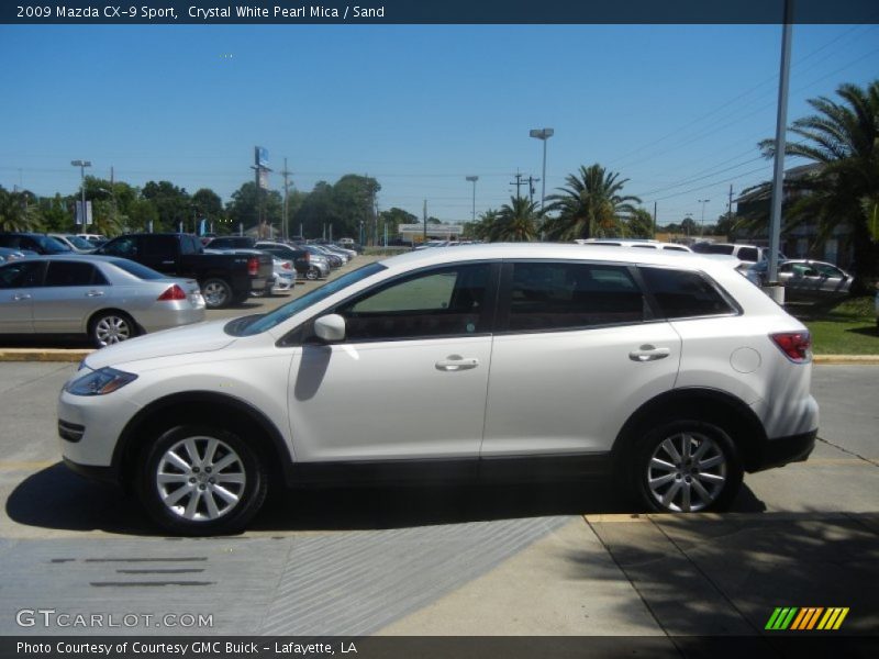 Crystal White Pearl Mica / Sand 2009 Mazda CX-9 Sport