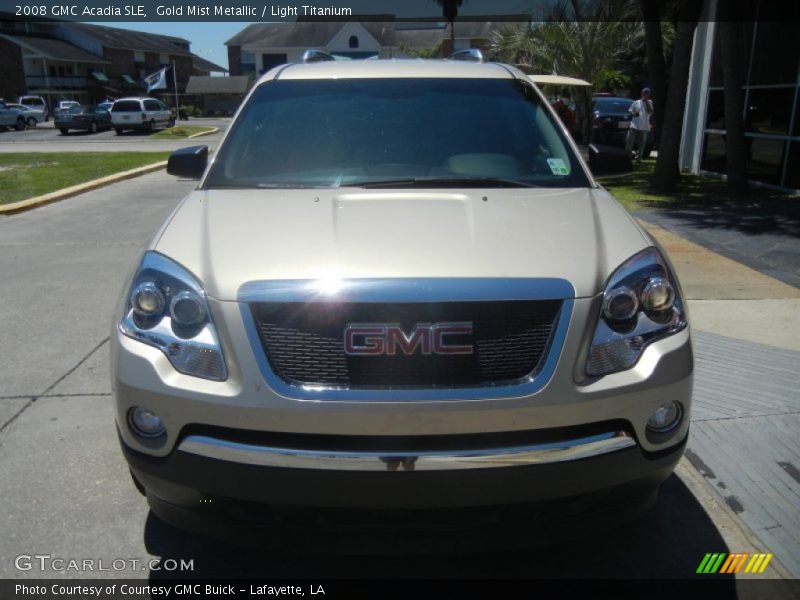 Gold Mist Metallic / Light Titanium 2008 GMC Acadia SLE
