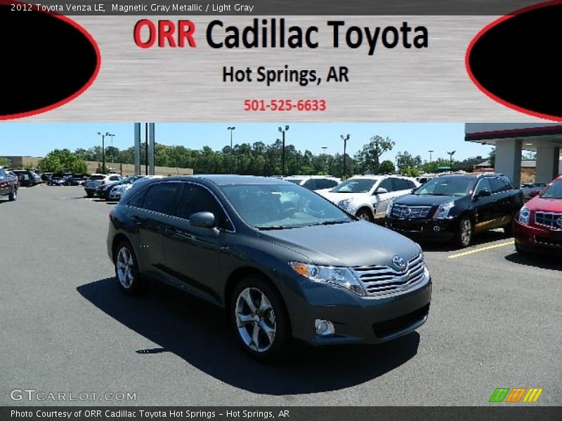 Magnetic Gray Metallic / Light Gray 2012 Toyota Venza LE