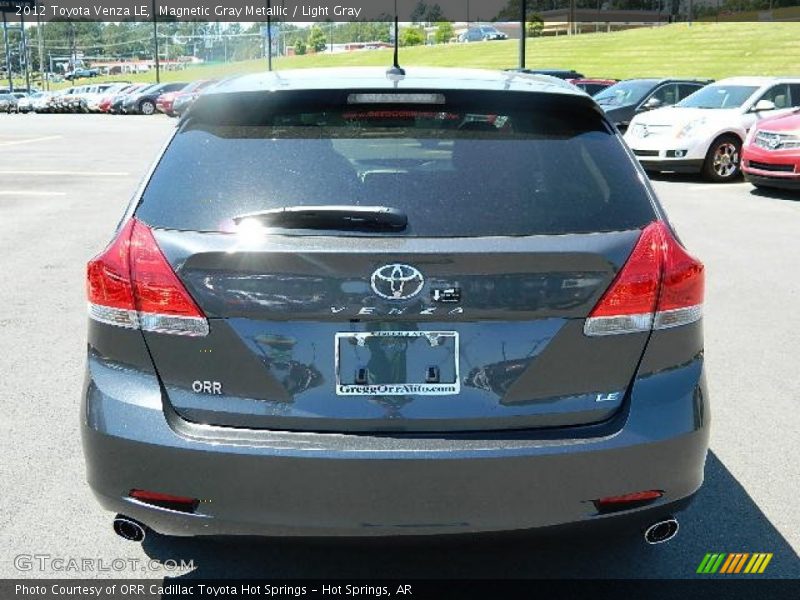 Magnetic Gray Metallic / Light Gray 2012 Toyota Venza LE