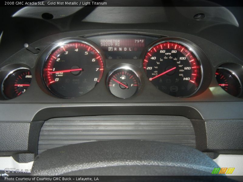 Gold Mist Metallic / Light Titanium 2008 GMC Acadia SLE