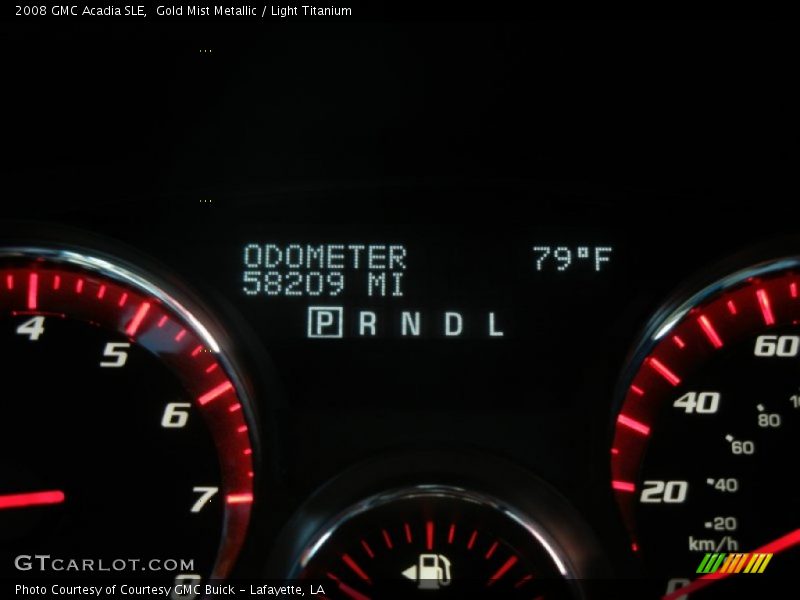 Gold Mist Metallic / Light Titanium 2008 GMC Acadia SLE