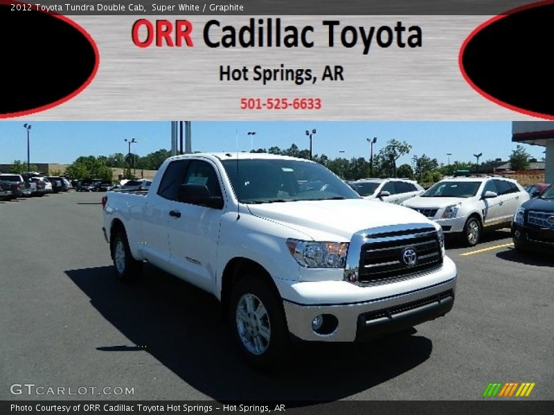 Super White / Graphite 2012 Toyota Tundra Double Cab