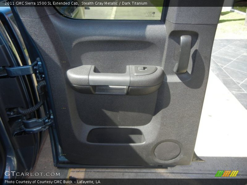 Stealth Gray Metallic / Dark Titanium 2011 GMC Sierra 1500 SL Extended Cab