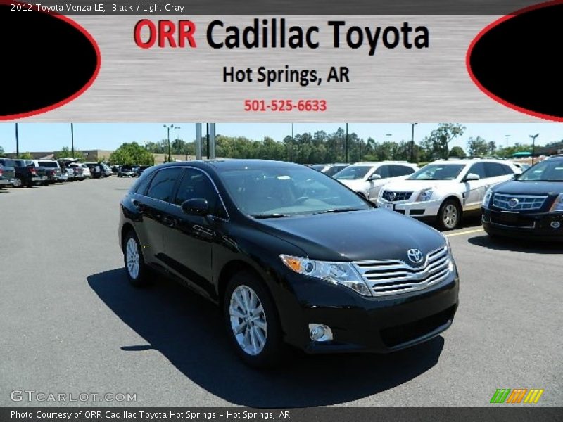 Black / Light Gray 2012 Toyota Venza LE