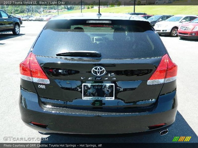 Black / Light Gray 2012 Toyota Venza LE
