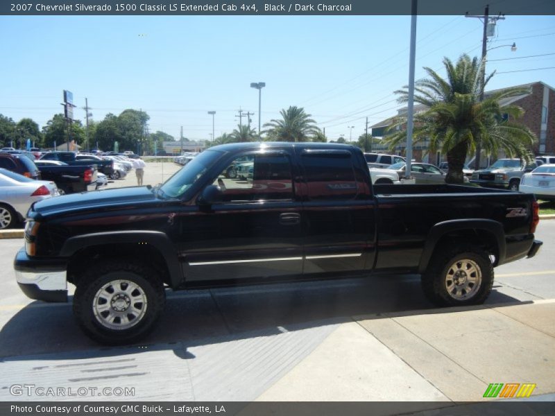 Black / Dark Charcoal 2007 Chevrolet Silverado 1500 Classic LS Extended Cab 4x4