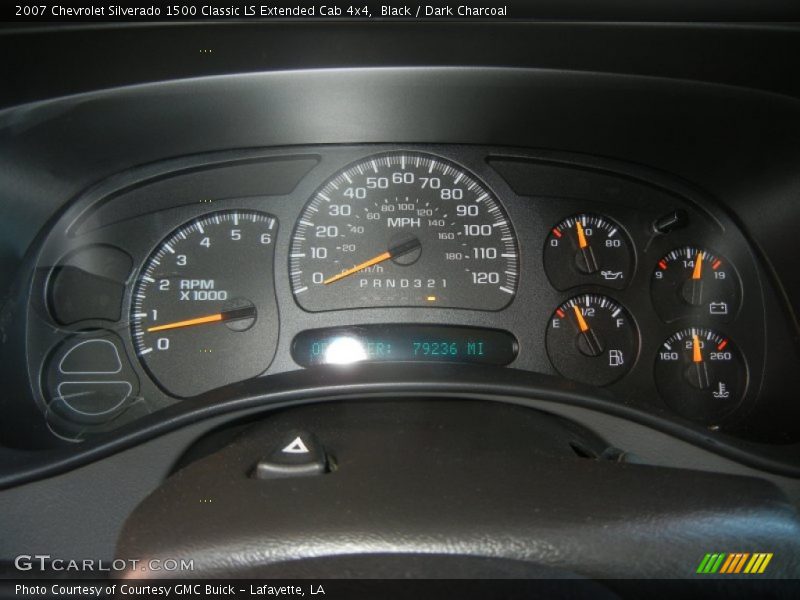 Black / Dark Charcoal 2007 Chevrolet Silverado 1500 Classic LS Extended Cab 4x4