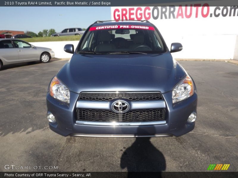 Pacific Blue Metallic / Sand Beige 2010 Toyota RAV4 Limited