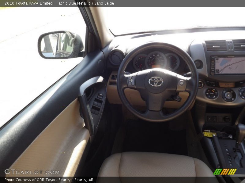 Pacific Blue Metallic / Sand Beige 2010 Toyota RAV4 Limited
