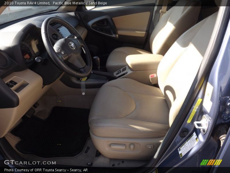 Pacific Blue Metallic / Sand Beige 2010 Toyota RAV4 Limited
