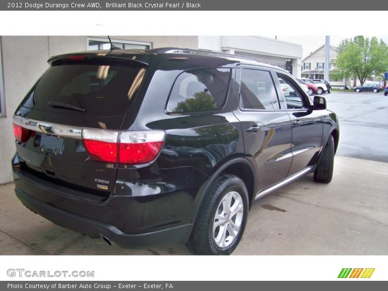 Brilliant Black Crystal Pearl / Black 2012 Dodge Durango Crew AWD