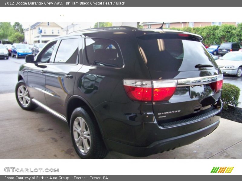Brilliant Black Crystal Pearl / Black 2012 Dodge Durango Crew AWD