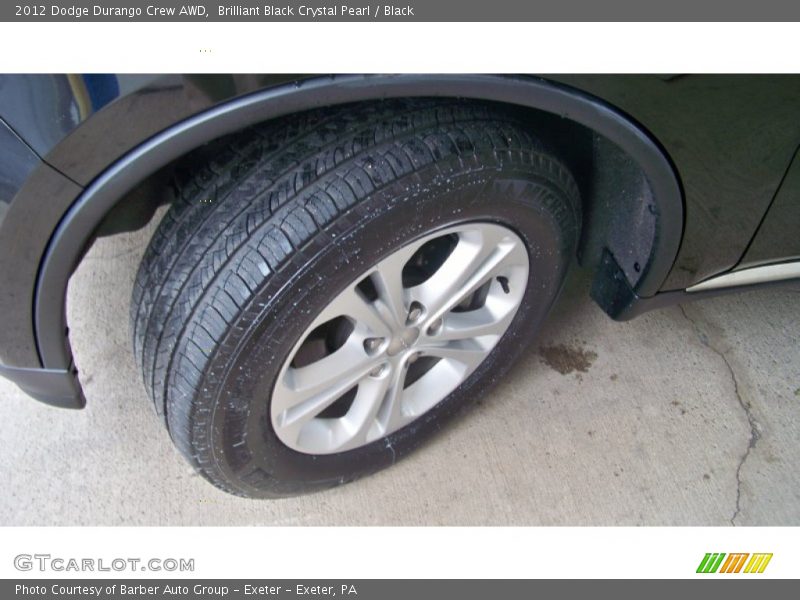 Brilliant Black Crystal Pearl / Black 2012 Dodge Durango Crew AWD