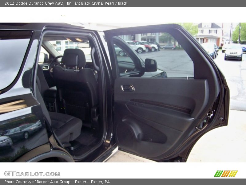 Brilliant Black Crystal Pearl / Black 2012 Dodge Durango Crew AWD