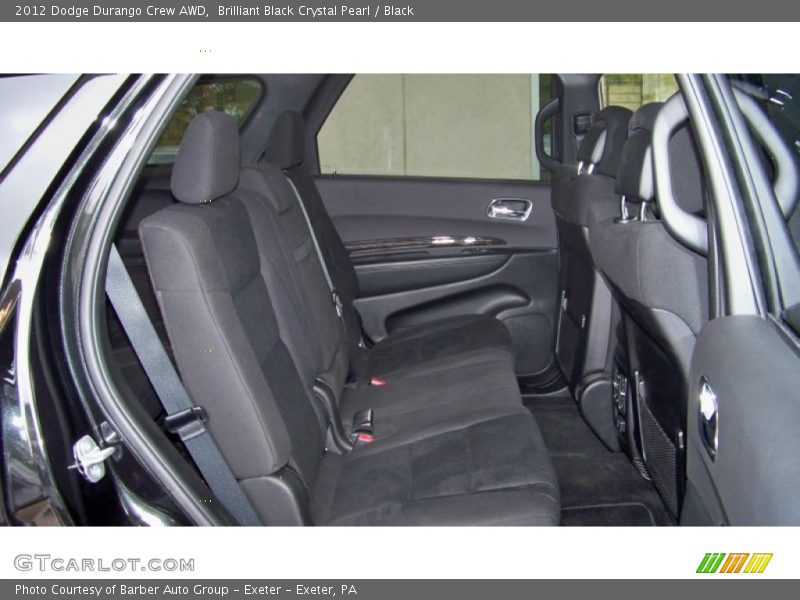 Brilliant Black Crystal Pearl / Black 2012 Dodge Durango Crew AWD