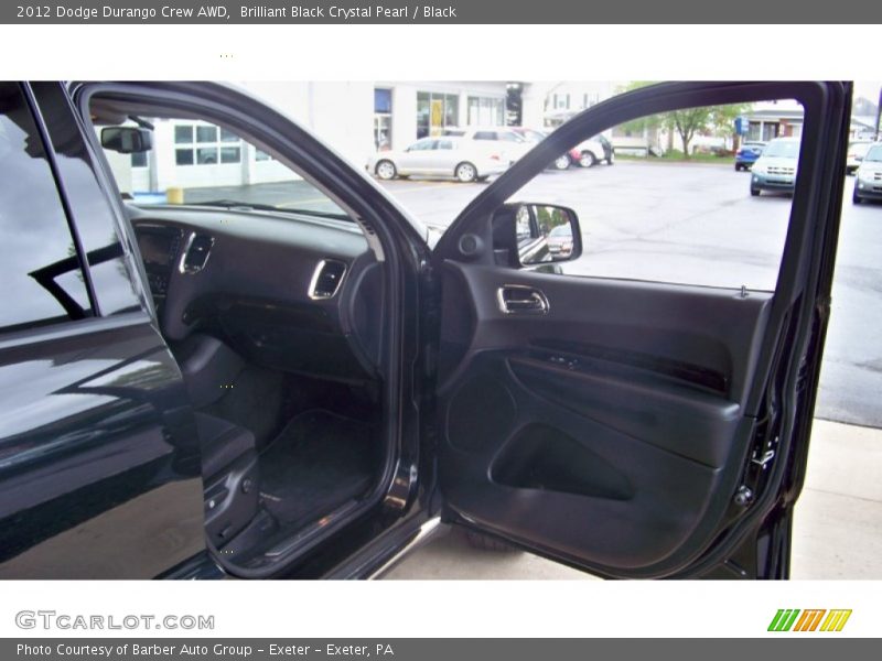 Brilliant Black Crystal Pearl / Black 2012 Dodge Durango Crew AWD