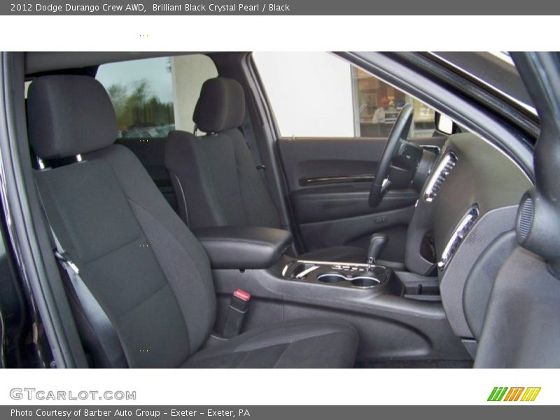 Brilliant Black Crystal Pearl / Black 2012 Dodge Durango Crew AWD