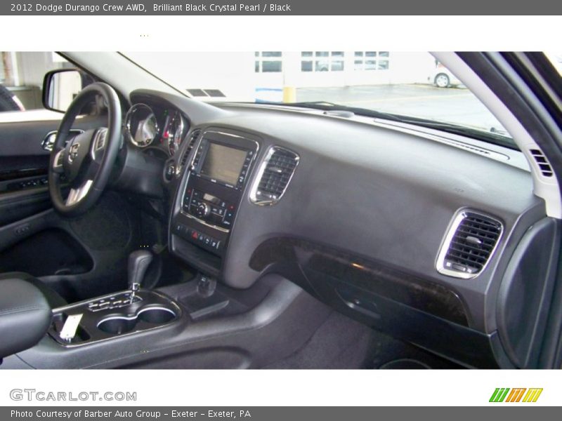 Brilliant Black Crystal Pearl / Black 2012 Dodge Durango Crew AWD