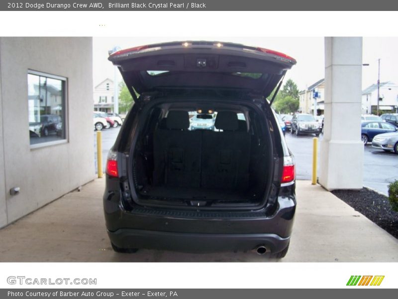 Brilliant Black Crystal Pearl / Black 2012 Dodge Durango Crew AWD