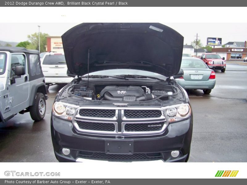 Brilliant Black Crystal Pearl / Black 2012 Dodge Durango Crew AWD