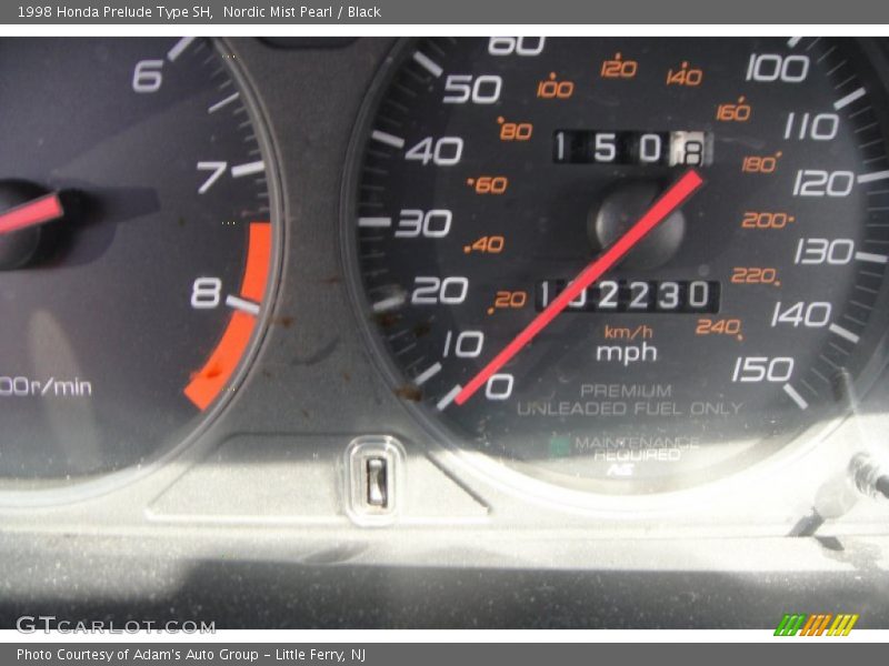Nordic Mist Pearl / Black 1998 Honda Prelude Type SH