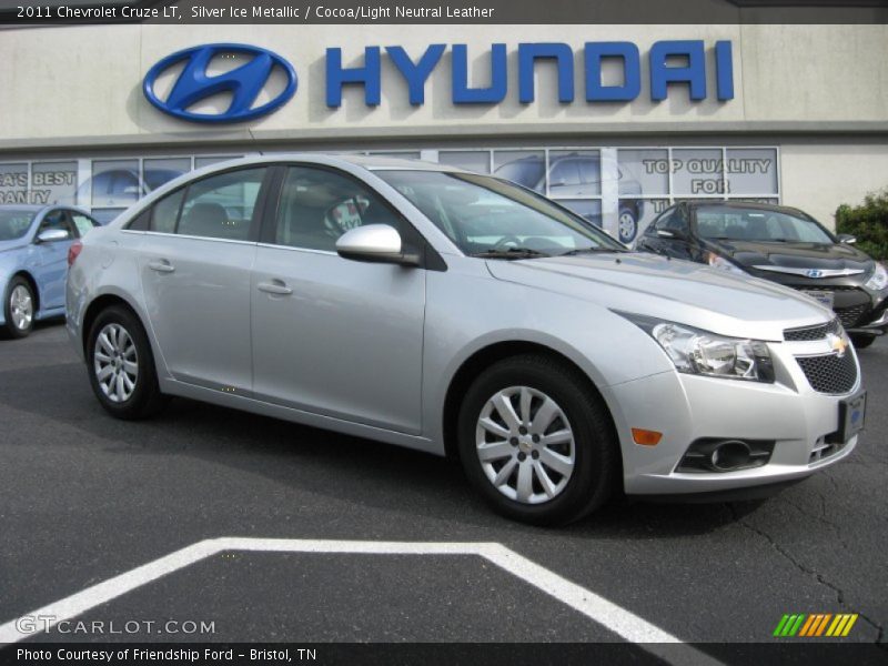 Silver Ice Metallic / Cocoa/Light Neutral Leather 2011 Chevrolet Cruze LT
