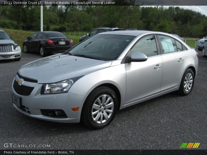 Silver Ice Metallic / Cocoa/Light Neutral Leather 2011 Chevrolet Cruze LT