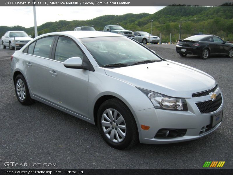 Silver Ice Metallic / Cocoa/Light Neutral Leather 2011 Chevrolet Cruze LT