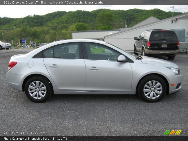 Silver Ice Metallic / Cocoa/Light Neutral Leather 2011 Chevrolet Cruze LT