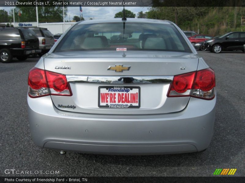 Silver Ice Metallic / Cocoa/Light Neutral Leather 2011 Chevrolet Cruze LT