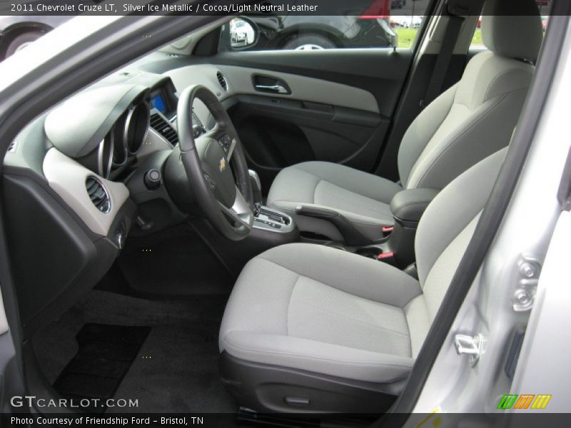 Silver Ice Metallic / Cocoa/Light Neutral Leather 2011 Chevrolet Cruze LT