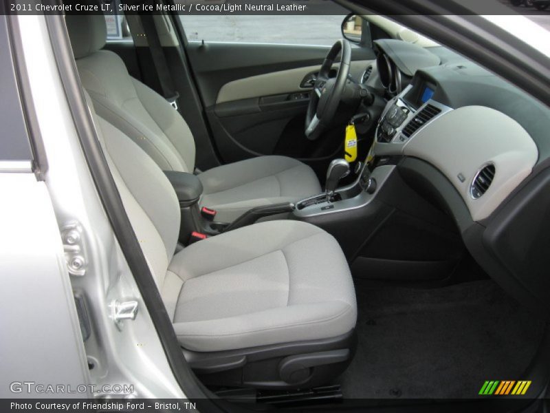 Silver Ice Metallic / Cocoa/Light Neutral Leather 2011 Chevrolet Cruze LT