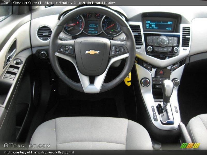 Silver Ice Metallic / Cocoa/Light Neutral Leather 2011 Chevrolet Cruze LT