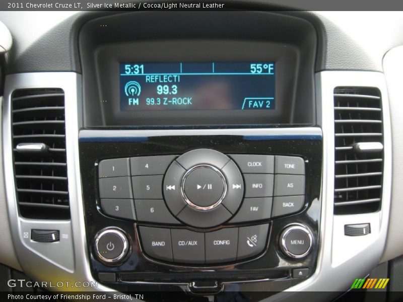 Silver Ice Metallic / Cocoa/Light Neutral Leather 2011 Chevrolet Cruze LT