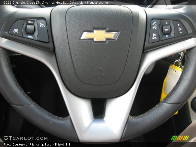 Silver Ice Metallic / Cocoa/Light Neutral Leather 2011 Chevrolet Cruze LT