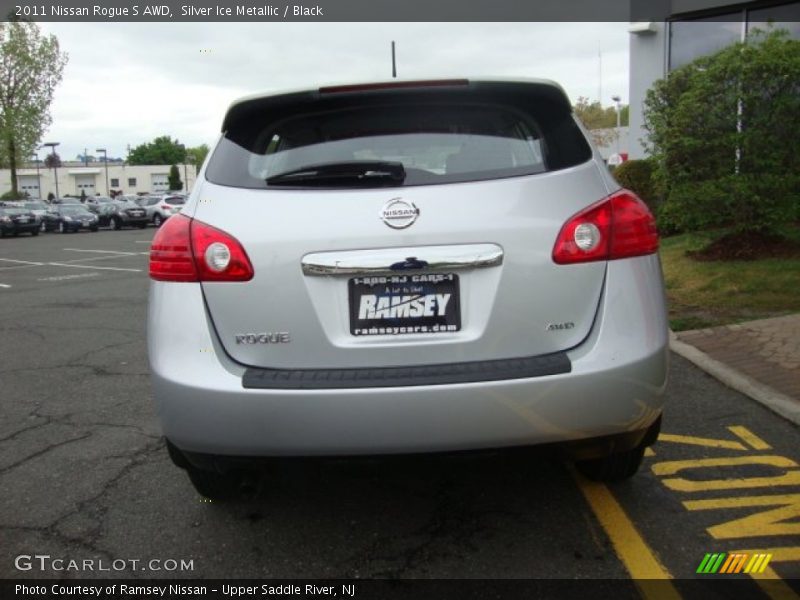 Silver Ice Metallic / Black 2011 Nissan Rogue S AWD