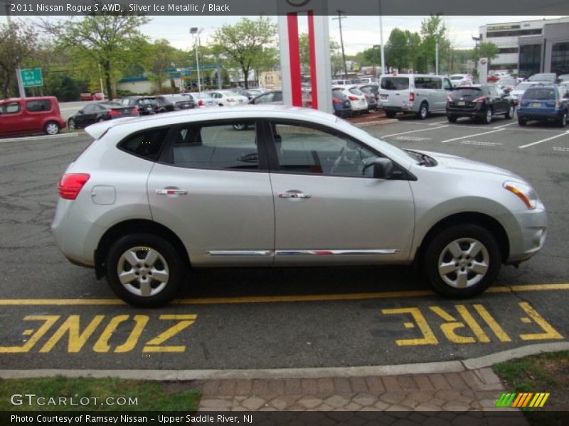 Silver Ice Metallic / Black 2011 Nissan Rogue S AWD