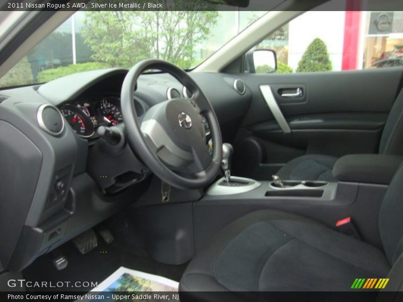 Silver Ice Metallic / Black 2011 Nissan Rogue S AWD