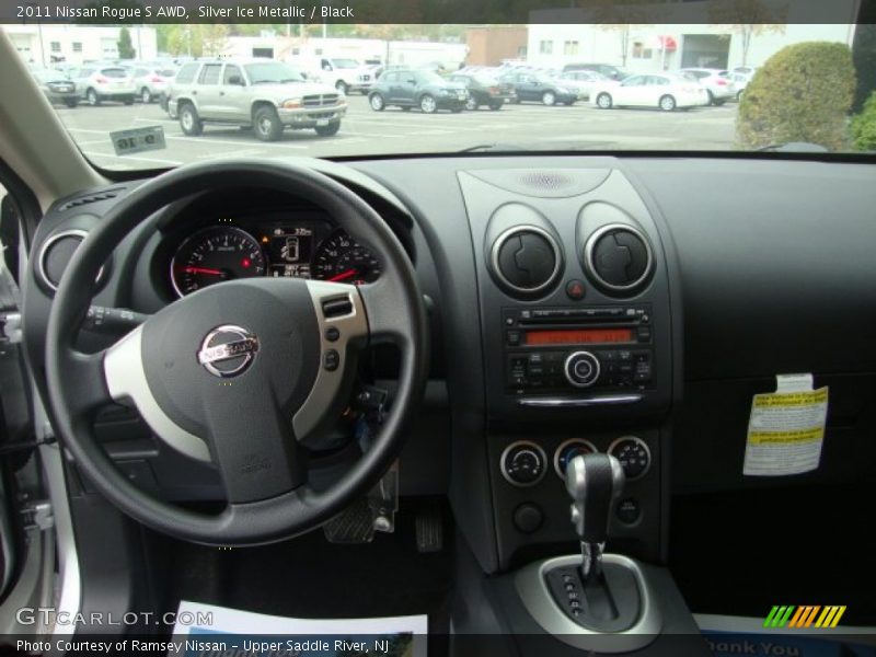 Silver Ice Metallic / Black 2011 Nissan Rogue S AWD