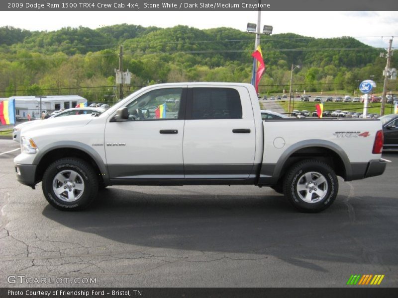 Stone White / Dark Slate/Medium Graystone 2009 Dodge Ram 1500 TRX4 Crew Cab 4x4